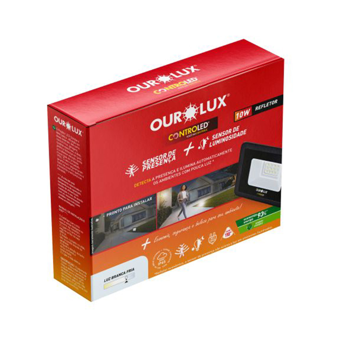 Refletor CONTROLED SENSOR de PRESENÇA + LUMINOSIDADE 10W 6500K - foto-02